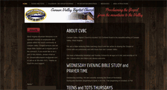 Desktop Screenshot of canaanvalleybaptist.com